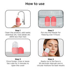 Silicone Ice Facial Roller Beauty Ice Roller For Face Eyes Neck Cryotherapy Natural Skin Enhancement ( Random Color )