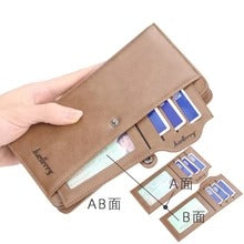 Balebaily Long Zipper Wallet for Men & Women PU Leather Wallet with 15 Card Slots Phone Pocket and Photo Window
