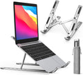 Metal Body Laptop Stand | Creative Folding Storage Bracket | Adjustable Portable Durable | 24×4.5cm Folded / 24×16.5cm Opened
