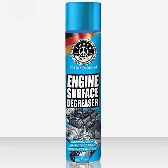 Engine Surface Degreaser 650ml – Heavy-Duty Foaming Cleaner By Three Guys German Engineered