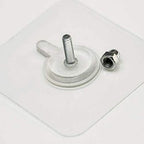 Transparent Self-Adhesive Wall Hooks Sticker – Strong Hold, No Drill, Damage-Free Hanging - Pack of 10