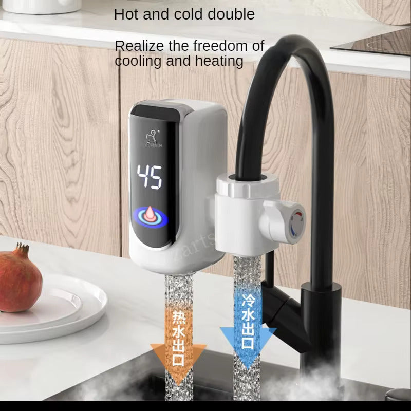 Electric Water Heater Tap Instant Hot Water Faucet Heater Cold Heating Faucet Tankless Instantaneous Water Heater (Random Color)