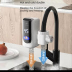 Electric Water Heater Tap Instant Hot Water Faucet Heater Cold Heating Faucet Tankless Instantaneous Water Heater (Random Color)