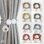 Curtain Buckle Magnetic Clip Bead Curtain Tie back Hanging Ball Curtain (1 pair) - (random color)