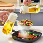 2 in 1 Oil Spray Jug - 470ml (Random Color)