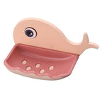 Whale Fish Shaped Soap Holder for Bathroom |  Wall Mounted Soap Bar, Holder Rack for Shower Wall, Kitchen, Bathroom - random color(1 PC)