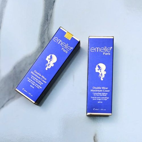 Emelie Double Wear Maximum Cover Foundation SPF25 – Face &amp; Body – Shade 1