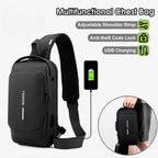 Chest Bag Multifunction Crossbody Sport Running Travel Sling Pack Anti-theft for  Men (Random Color)