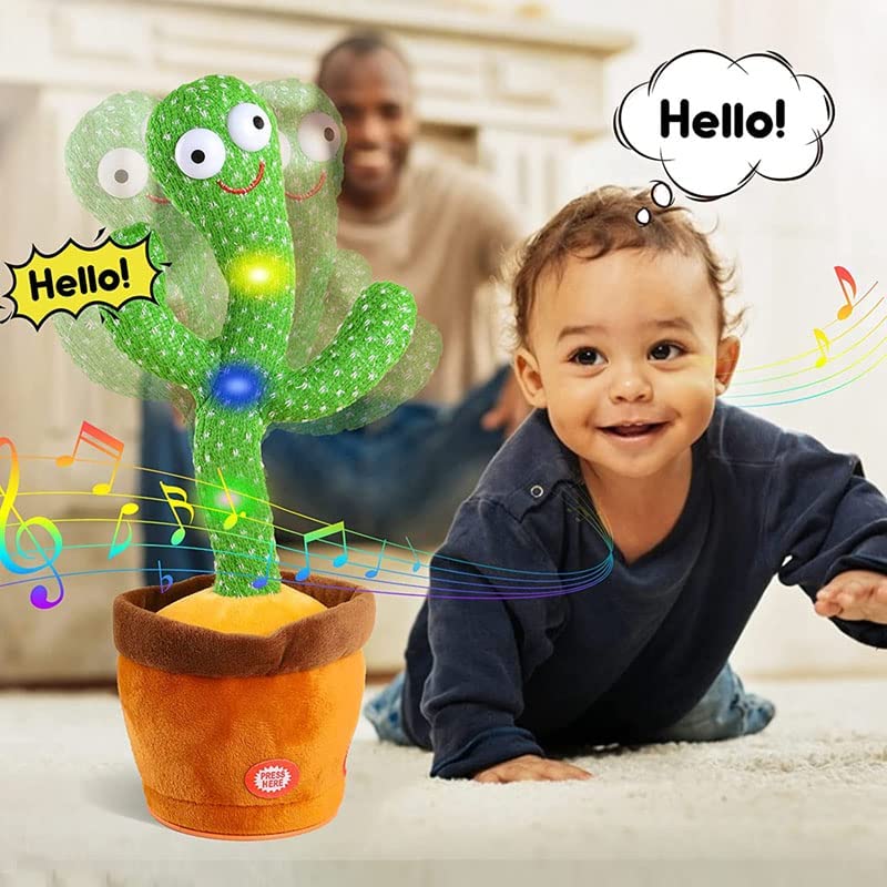 Dancing Cactus Talking Toy Tree Cactus Plush  toy for children, kids or toddlers with box