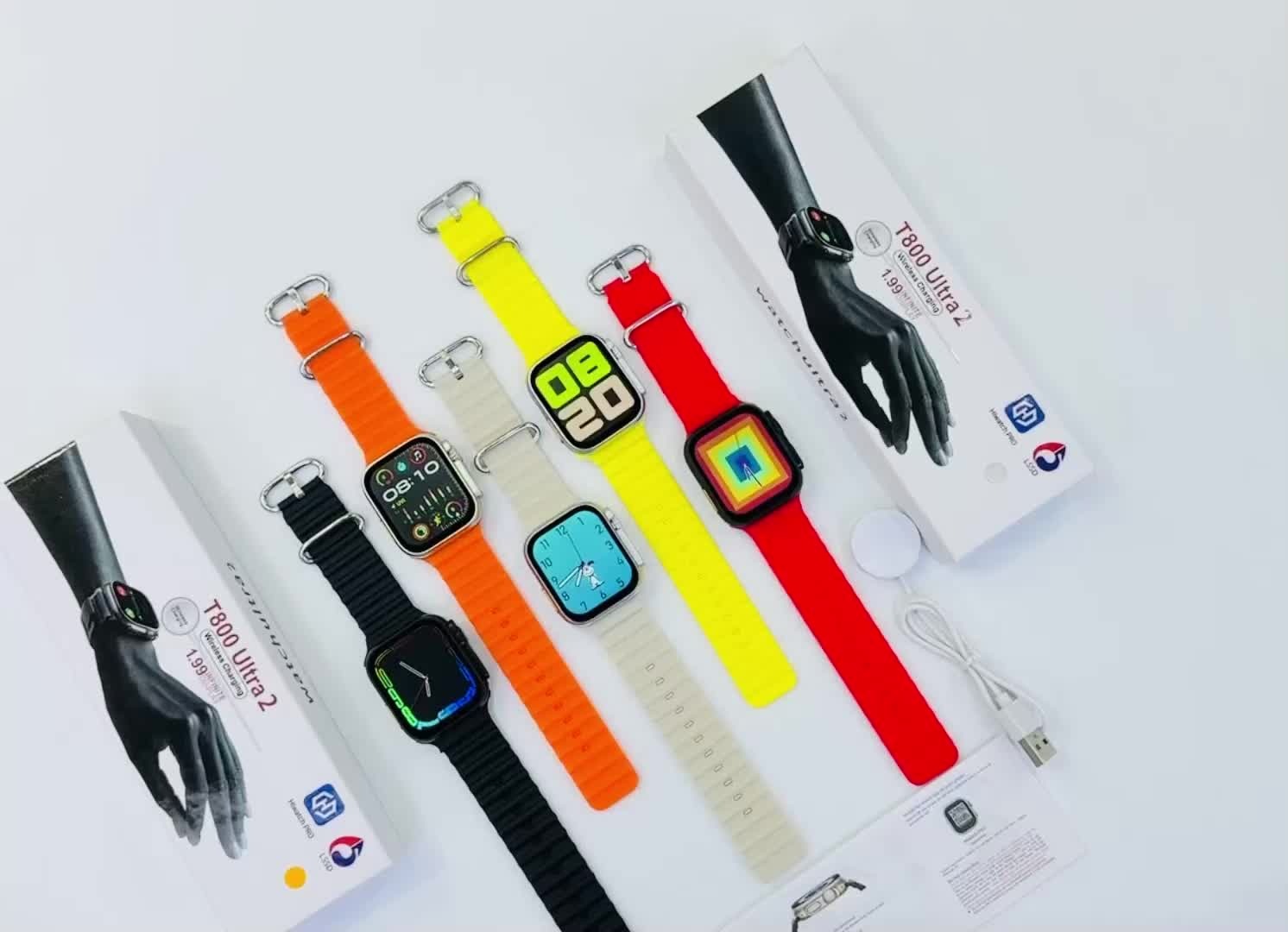 T800 Ultra 2 Bluetoth Smart Watch (Random Colour)