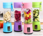 hand juicer  maker fruit blender usb blender   kitchen mixer kitche-6-Blade Portable Home USB Rechargeable Electric Fruit Extractor Juice Blender  Machine(random color)