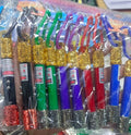 3 in 1 Laser &amp; LED Light With Keychain flashlight gold hoop stick flashlight (Random Color)