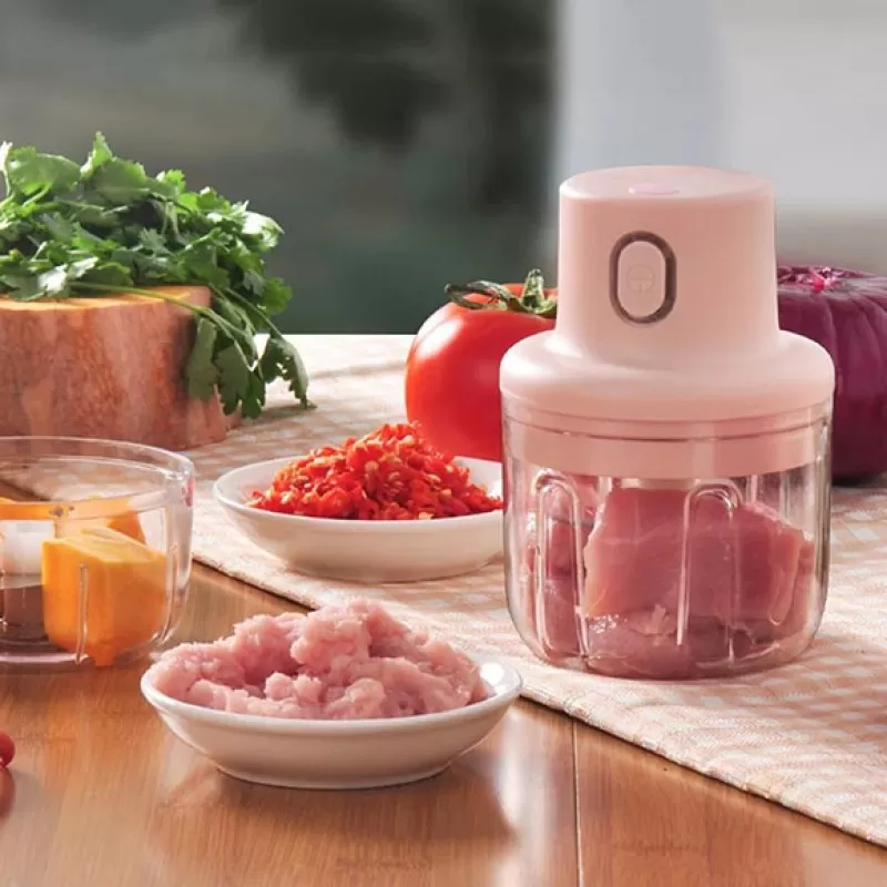 (250ml)  Single Bowl USB Rechargeable Mini Grinder Food Chopper