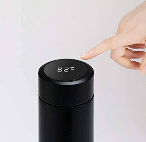 Temperature Display Indicator Insulated Stainless Steel Hot &amp; Cold Flask Bottle (Random Color) (500 ML )