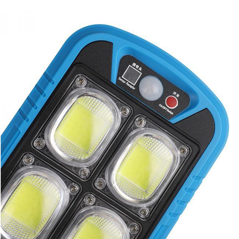Solar Street COB Light With Sensor ZB-150B | Motion Sensor Security Streetlights for Parking Lot - Remote Control (Random color)