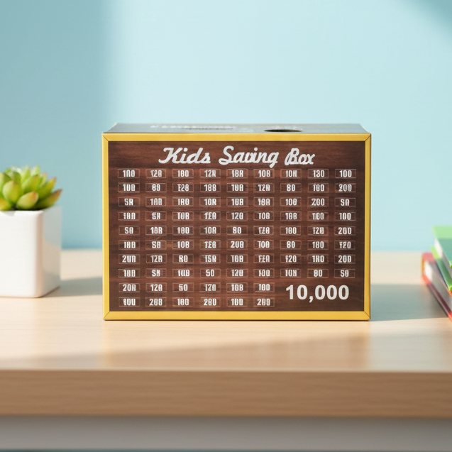 Kid Saving Box Durable Quality Compact Design Secure Storage Perfect Choice For Children Daily Saving