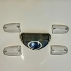 Indicator Cover & Backlight Cover for 70cc Bikes – Crystal White & Smog