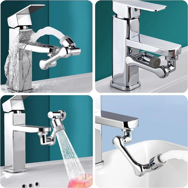 Rotation Faucet Sprayer Head Universal 1080°Rotatable Bathroom Washbasin Tap Splash Filter  Water Saving Bubbler Nozzle (Without Box)