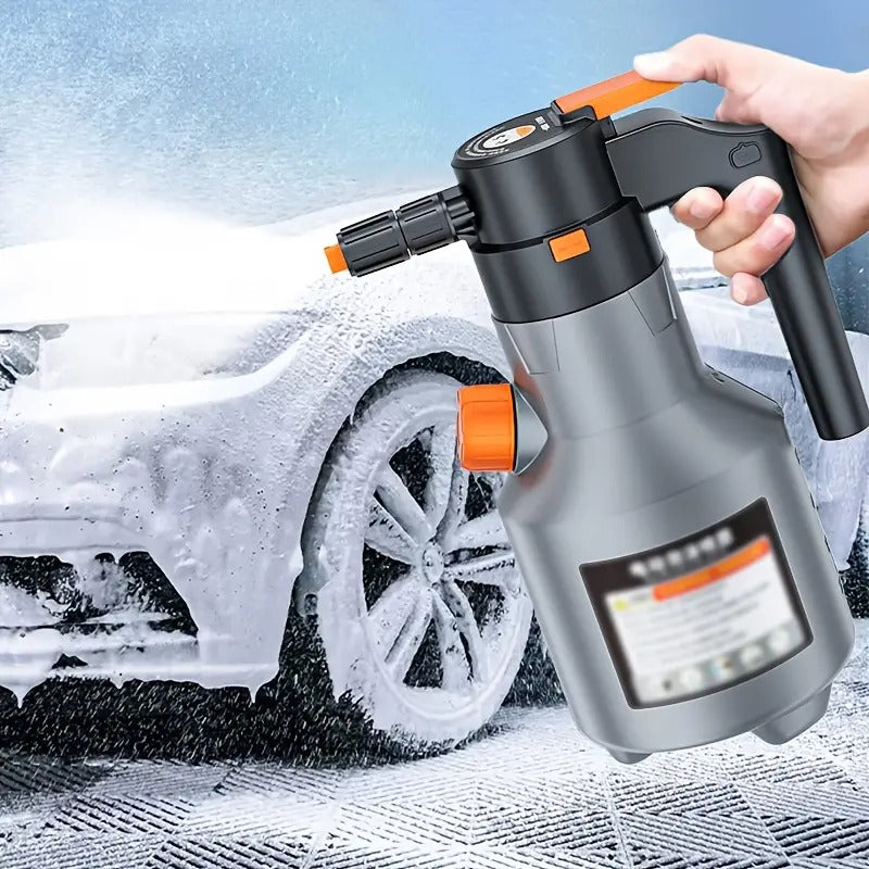 2L Electric Foam Sprayer Handheld Pump | Motorized Snow Foam Cannon for Car Wash, Gardening & Home Cleaning