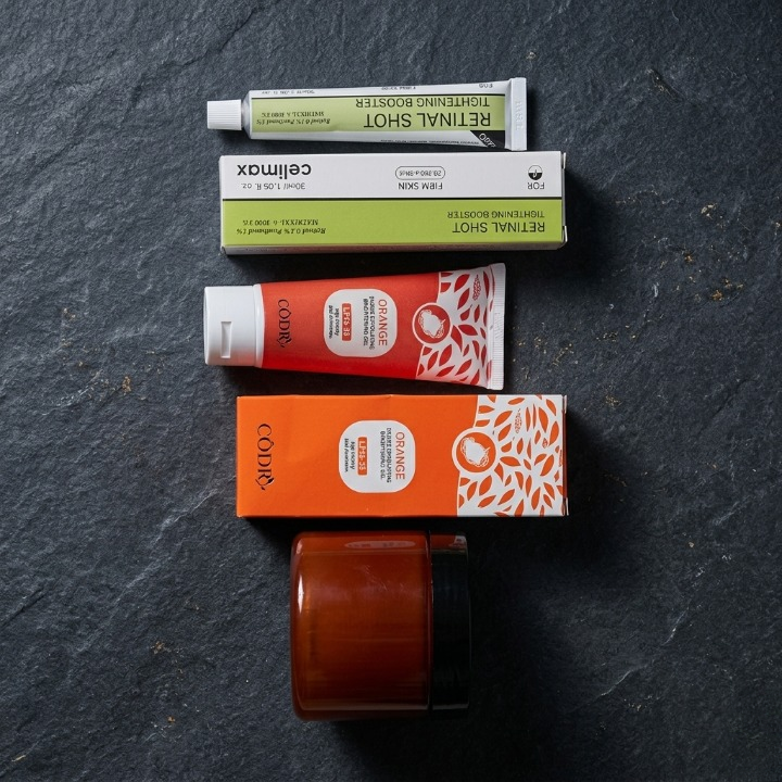 Ultimate Skin Transformation Bundle Deal – Retinal Shot Booster, Orange Enzyme Gel & Zafrani Whitening Cream (Pack of 3)