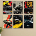 Set of 6 Premium Wall Art Photo Tiles – Modern Home Decor Sets