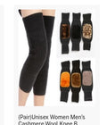 (Pair) Unisex Cashmere Wool Knee Warmers – Winter Thermal Velvet Knee Pads for Men & Women | Soft Brace Support Protector