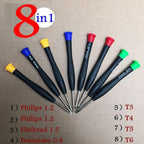 8 in 1 Screwdriver Set for mobile laptops and tablets repairing SH-6308A  (random color)