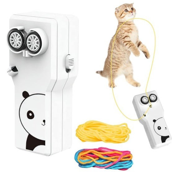 ZipString Portable Rope Launcher – Handheld Kinetic String Thruster & Creative Floating Loop Toy for Kids and Adults ( random colour )