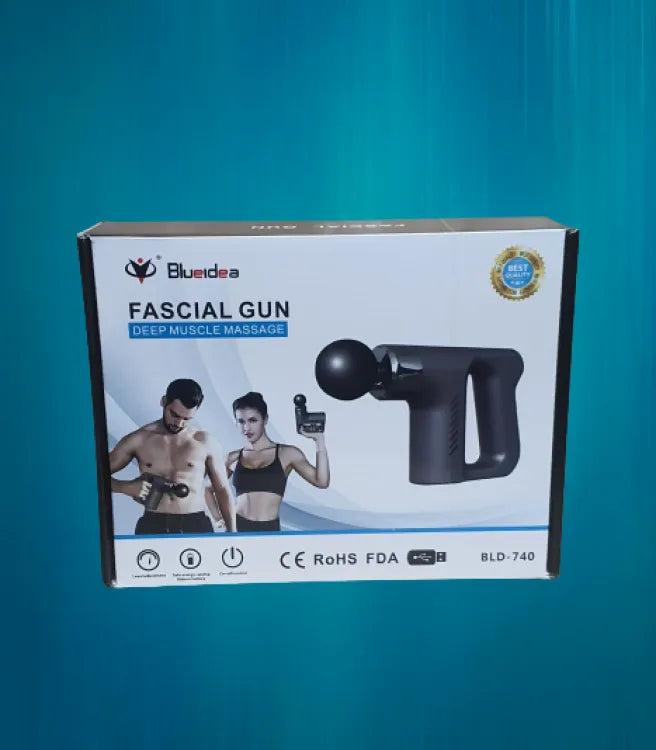Blueidea Deep Tissue fascial massager with 4 massage Muscle Massage Gun (Random color)