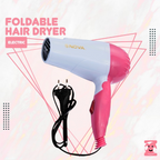 Nova Professional Mini Foldable Hair Dryer – Compact Travel-Friendly Hair Dryer with Folding Handle for Girls
