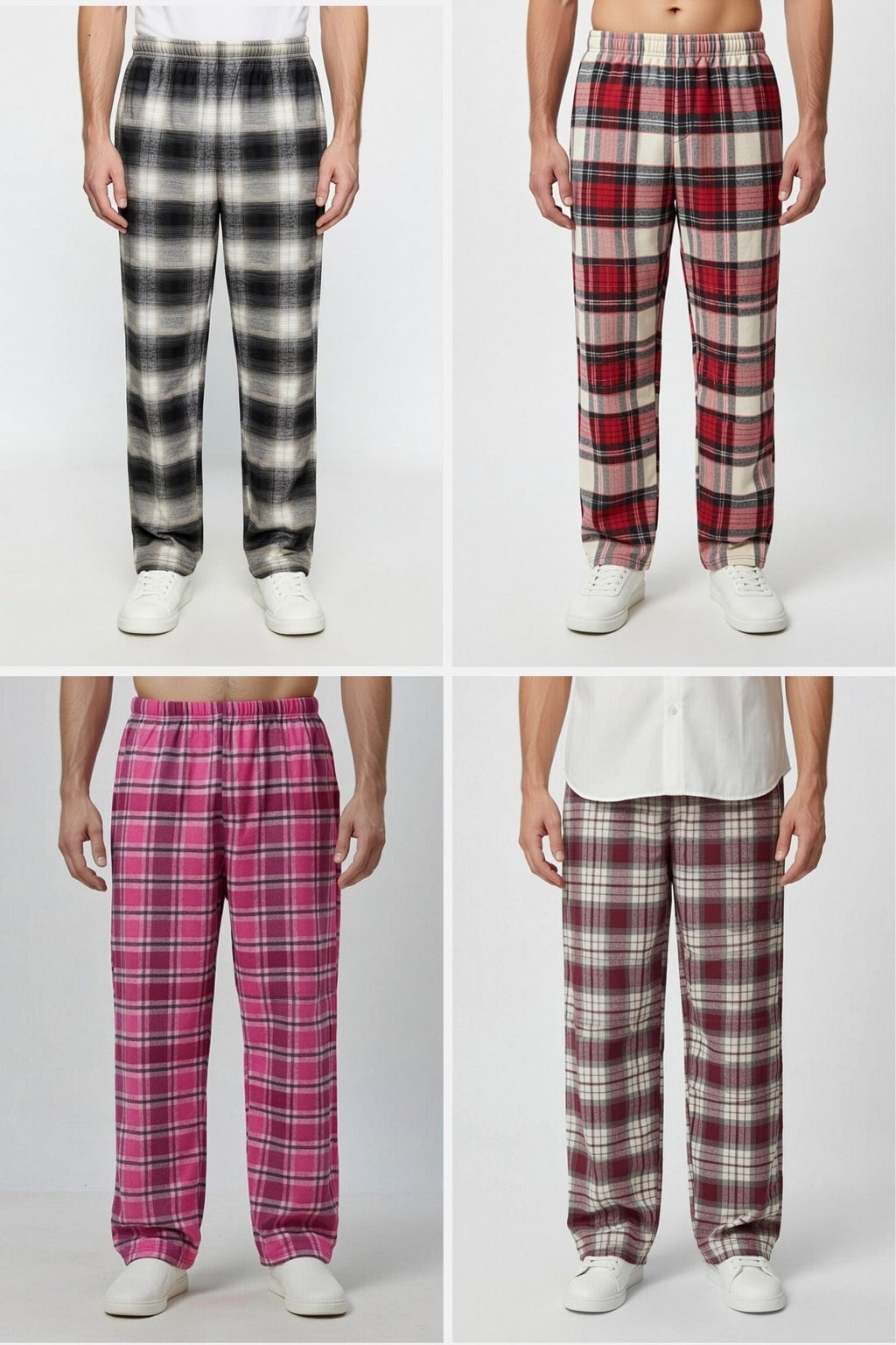 Men Checked Pajama Trousers – Comfortable Cotton Sleepwear & Home Wear Trouser for Men and Boys Soft Relax Fit Lounge Pants ( Random Color Random Print)