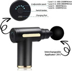 Powerful Deep Tissue Massage Gun – Multiple Attachments & Adjustable Speed