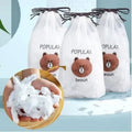 100 PCS Disposable Food Cover Plastic Bags Transparent Fresh Food Storage And Wrap Bags