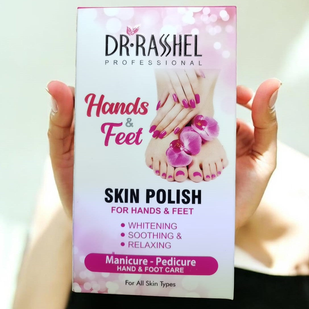 Dr Rashel Hand & Foot Skin Polish – Powder Formula with Blonder Powder | Smooth & Refreshing Care ~ Pack of 2