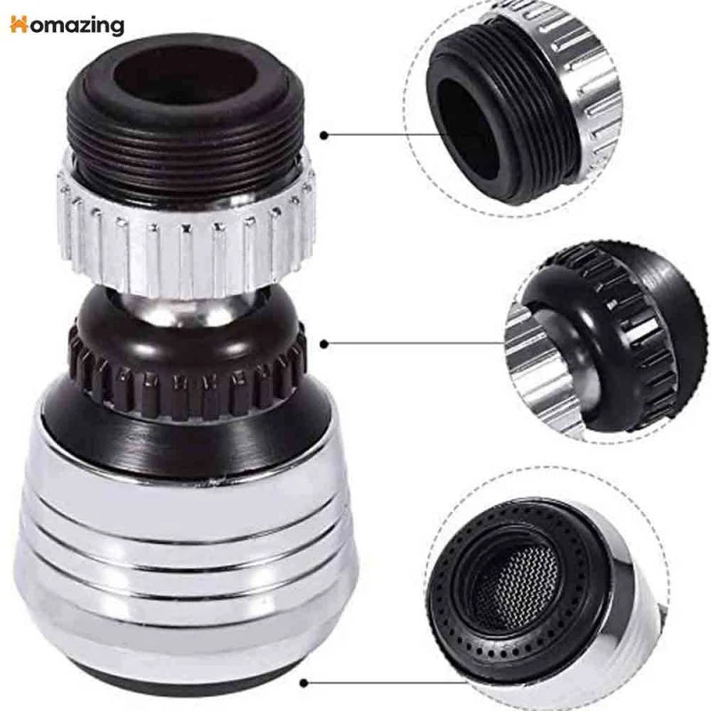Multifunctional 360° water Faucet  Kitchen Sink Faucet Sprayer Water Saving Aerator 360 Degrees Rotatable