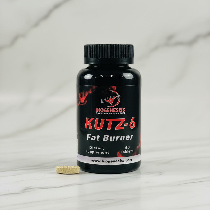 BIOGENESISS KUTZ-6 Extreme Thermogenic Fat Burner – Advanced Metabolic Support & Energy Booster for Weight Management (60 Dietary Tablets)
