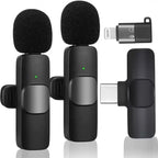k11 Type-C Wireless Microphone K8 Collar Mic for Type C - Noise Cancellation Reduction Wireless Mic for Phone for Mobile Phone Camera,