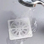 Floor Drain Sticker Hair Catcher Drain Stopper Cover Kitchen Bathroom Accessories (1 PCs)