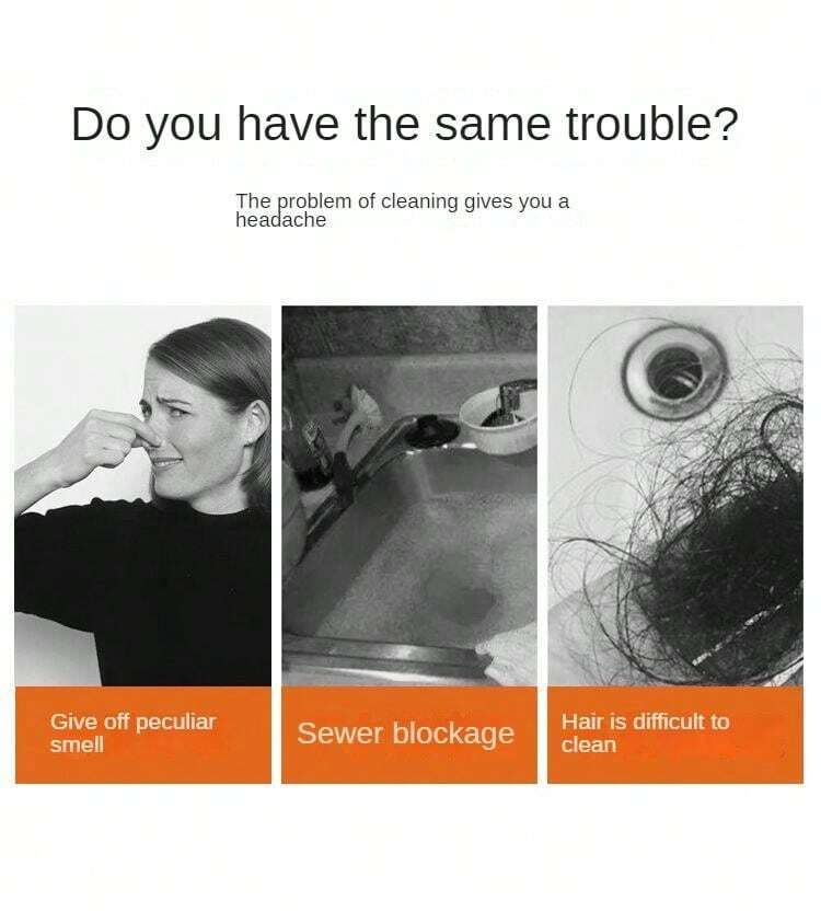 Floor Drain Sticker Hair Catcher Drain Stopper Cover Kitchen Bathroom Accessories (1 PCs)