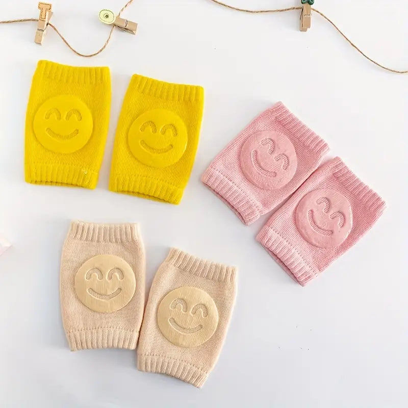 02 Pcs ( Pair ) - Soft &amp; Protective Baby Knee Pads – Cushioned Support for Crawling Infants &amp; Active Toddlers - Random Color