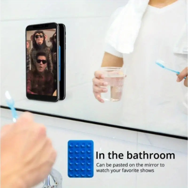 Mobile bubble Grip | Silicone Suction both side Bubble Grip Cup Phone Strong Grip Holder, Hands-Free use Mobile Phone Holder (Random color)