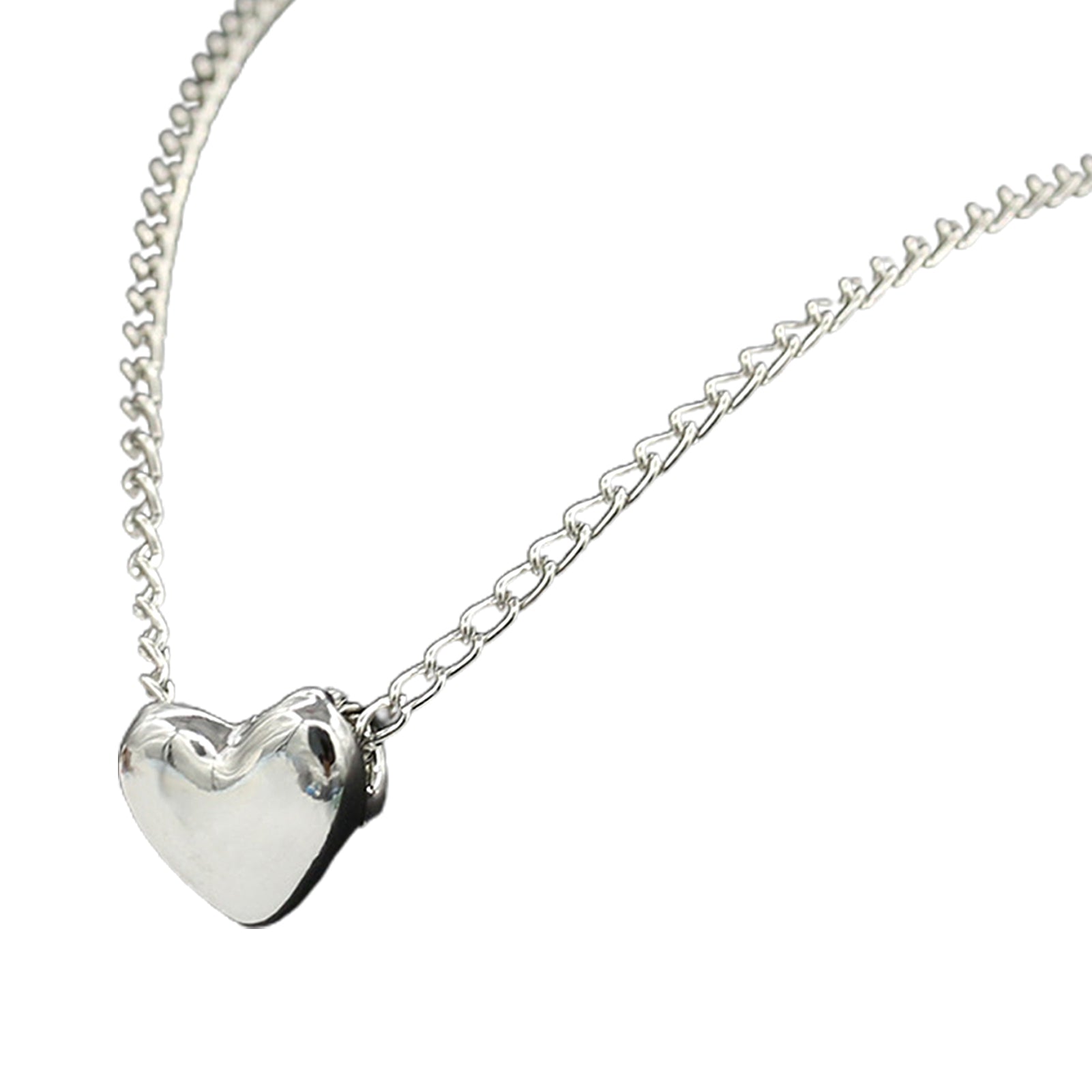 Stainless Steel Heart Shape Necklace |  Love Heart Pendant Necklace | Girls &amp; Women Fashion