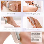 Electric Foot File Grinder – Pedicure Tool for Dead Skin & Callus Removal, Rechargeable Foot Care Machine for Smooth & Soft Feet (Random Color)