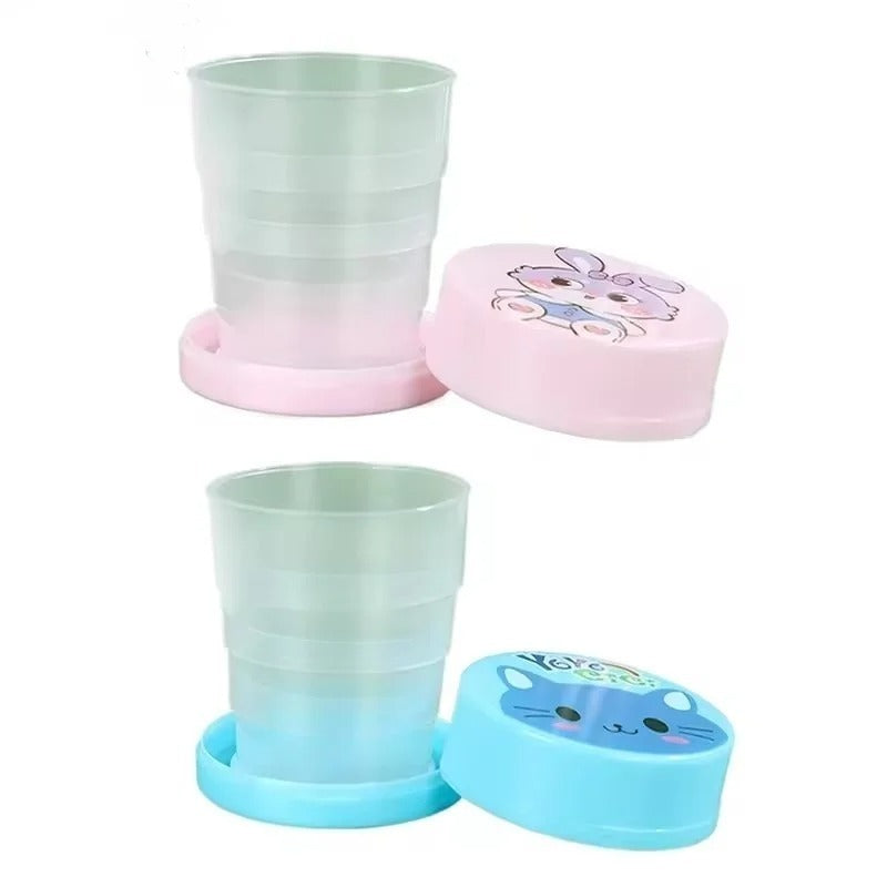 Portable Plastic Magic Glass for Kids – Durable Water Drinking Mug for School, Travel & Everyday Use – Lightweight & Safe Cup (Random Color)