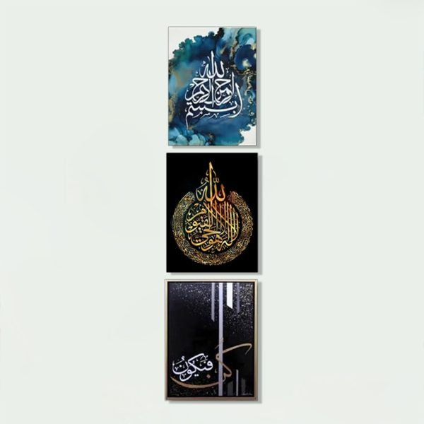 Home Decoration Item 9 Pcs Wall Decor Photo On Wall Canvas Art Decor For Home Easy Set Up With Bothside Tape
