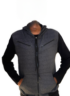 Premium Men's Sleeveless Tech Hoodie Vest | Full-Zip, Jersey Fabric | Ultimate Activewear for Gym, Running, and Layering Comfort