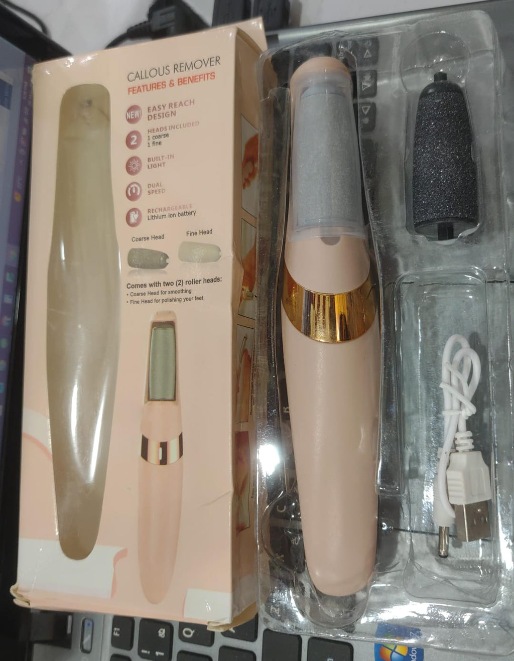 Rechargeable Callus Remover – Portable Foot Care Device for Smooth and Soft Skin