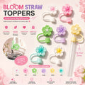 Silicone Flower Stopper Compatible with 40oz Tumbler | Reusable Spill-Resistant Straw Cover | Random Color