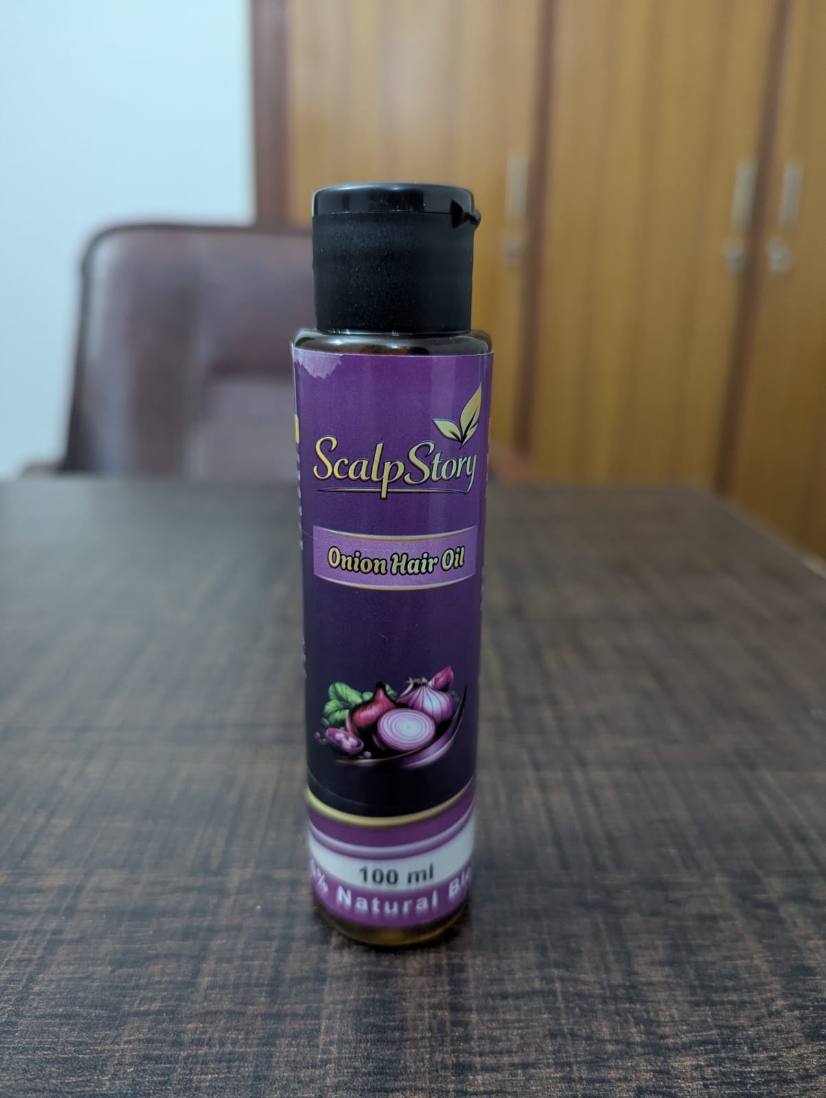 Onion Hair Oil – Natural Hair Growth & Anti-Hair Fall Oil with Sulfur & Antioxidants | Strengthens Roots & Adds Shine | 100 ml