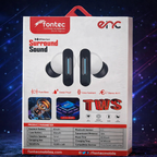 Fontec Winner TWS Wireless Earbuds – Bluetooth 5.3 Gaming Earphones with ENC Noise Cancellation & Surround Sound